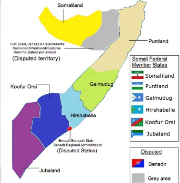 Азания сомали. Государства на территории Сомали. Гражданская война в Сомали карта. Административное деление Сомали. Государство Сомали на карте.