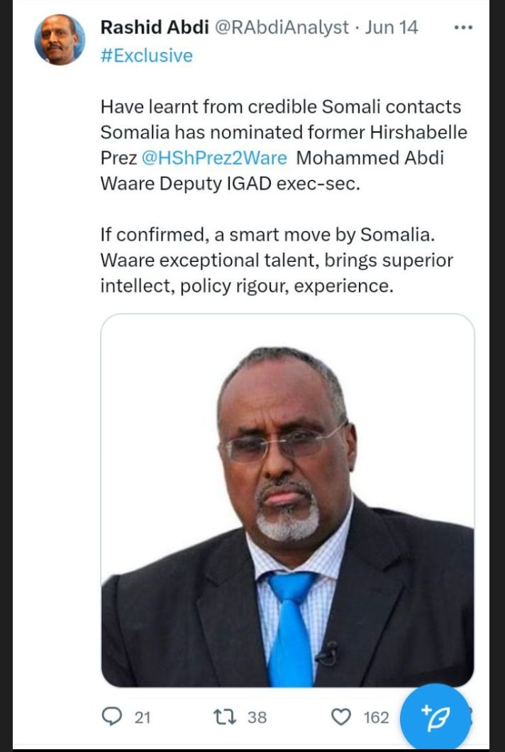 Finally Waare got the position of IGAD Secretary | Somali Spot | Forum ...