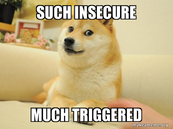 Such Insecure Much Triggered - Doge Meme Generator