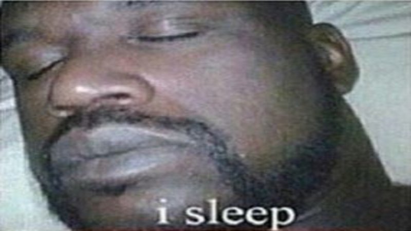 Sleeping Shaq | Know Your Meme