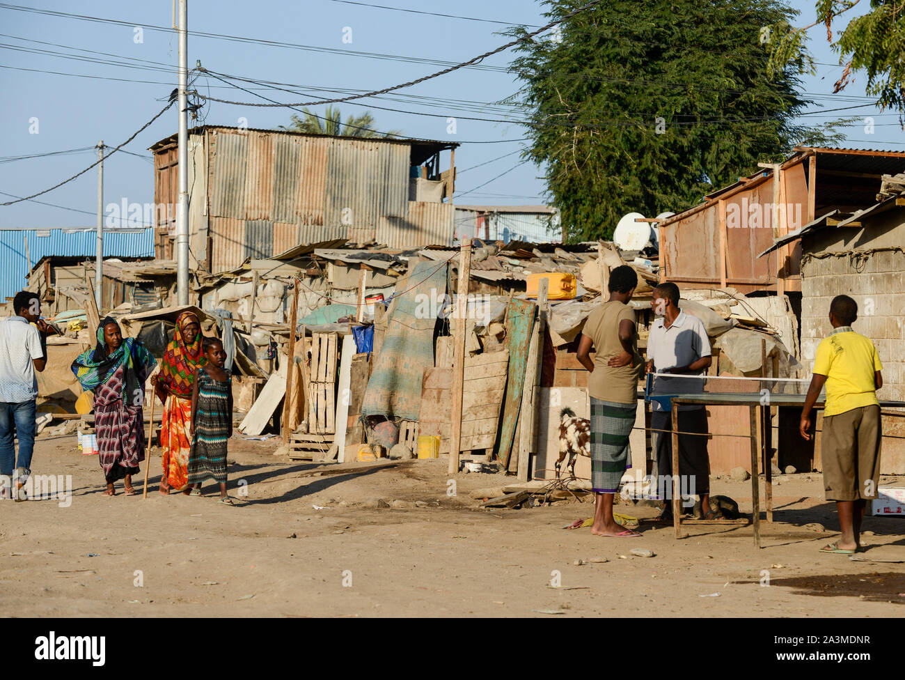 DJIBOUTI city, slum / DSCHIBUTI, Slum Stock Photo - Alamy