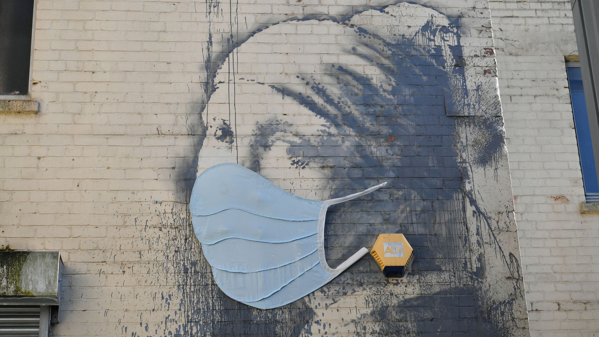 Coronavirus: Banksy's Girl With A Pierced Eardrum gets a COVID-19 ...