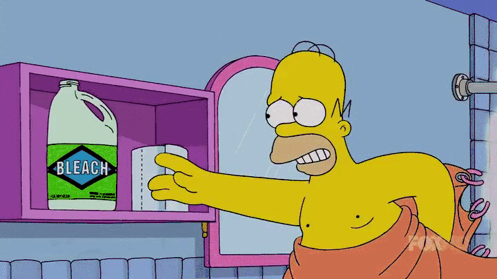 Homer goes for the eye bleach - GIF on Imgur