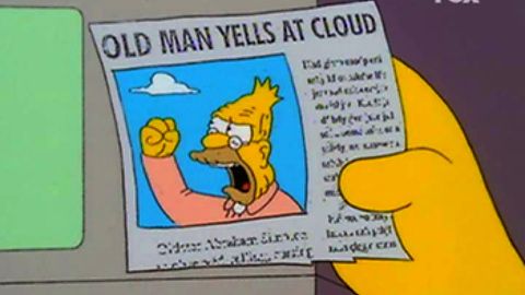 Old man yells at cloud meme