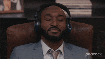 Bel Air Headphones GIF by PeacockTV Bel Air Headphones GIF by PeacockTV