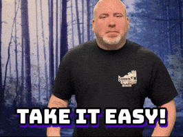 Calm Down Take It Easy GIF by Sound FX Calm Down Take It Easy GIF by Sound FX