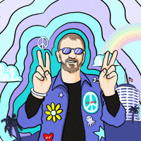 Ringo Starr Stefanie Shank GIF by GIPHY Studios Originals Ringo Starr Stefanie Shank GIF by GIPHY Studios Originals