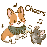 Welsh Corgi Cheers GIF by Lazy Corgi Welsh Corgi Cheers GIF by Lazy Corgi